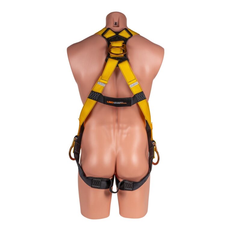 LSD Safety 3 pt. Full Body Harness with Mating Buckle Legs and Side D-rings - Image 5