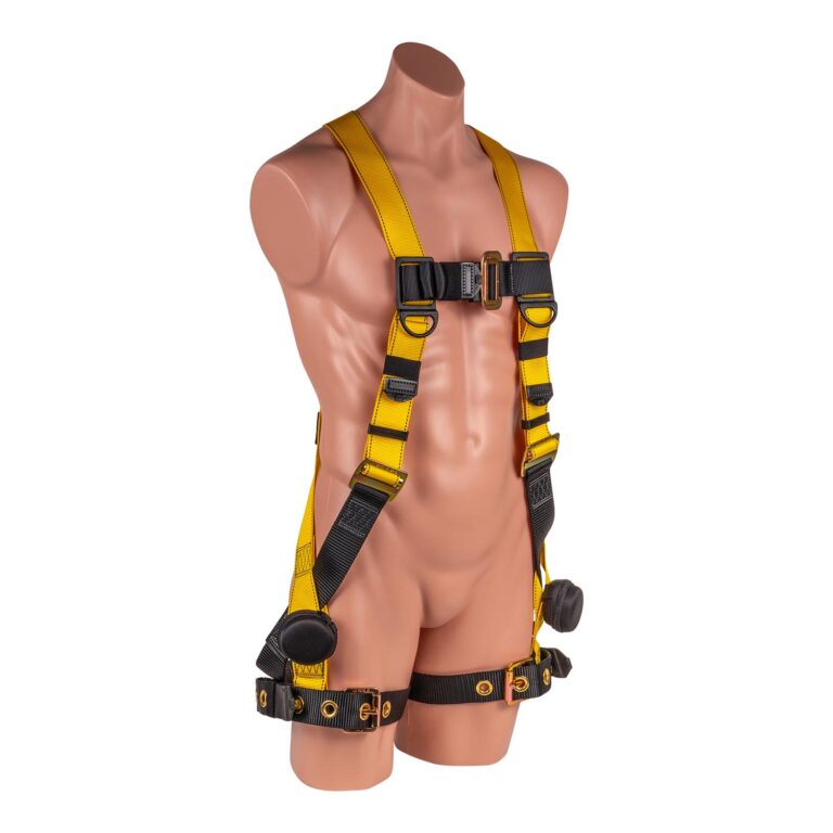 LSD Safety 5 pt. Full Body Harness with H-Style Tongue Buckle Legs and Trauma Relief Straps - Image 2