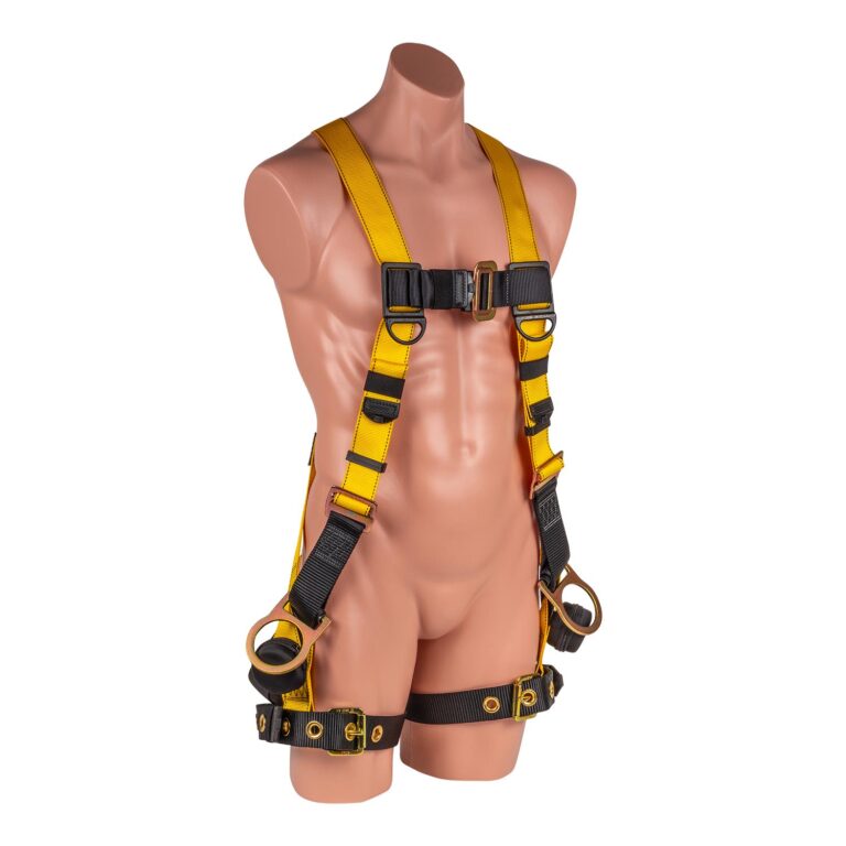 LSD Safety 5 pt. Full Body Harness with H-Style Tongue Buckle Legs, Trauma Relief Straps, and Side D-rings - Image 4
