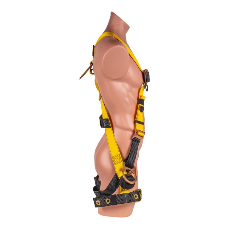 LSD Safety 5 pt. Full Body Harness with H-Style Tongue Buckle Legs, Trauma Relief Straps, and Side D-rings - Image 3