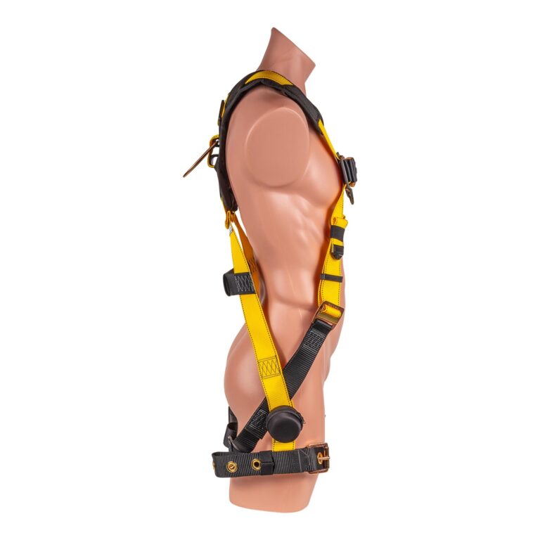 LSD Safety 5 pt. Full Body Harness with H-Style Tongue Buckle Legs and Quick Connect Chest, Trauma Relief Straps, and Shoulder/Back Pads - Image 5