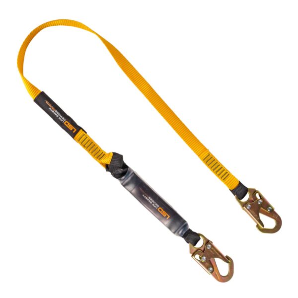 LSD Safety 6 ft. Single Leg Shock Absorbing Lanyard with 3/4" Hook