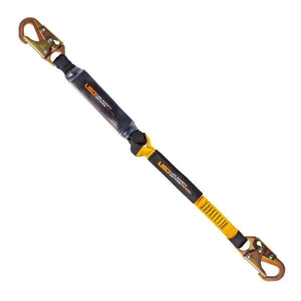 LSD Safety 3 ft. Single Leg Shock Absorbing Lanyard with 3/4" Hook